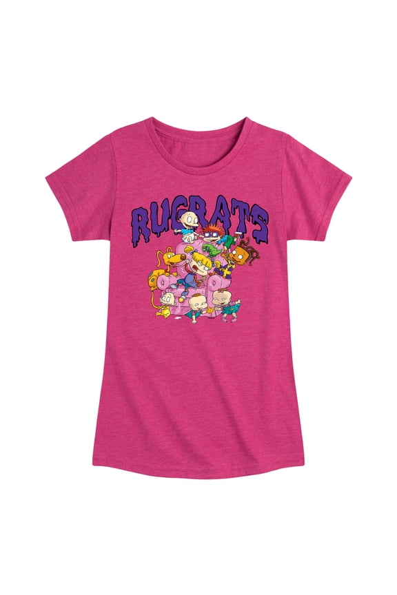 - Pink Couch - Toddler And Youth Girls Short Sleeve Graphic T-Shirt