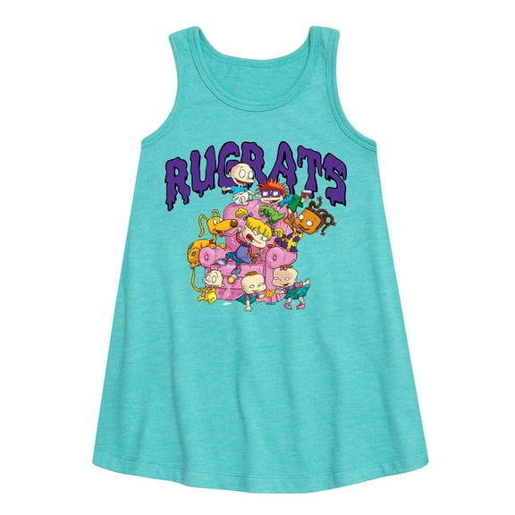 Rugrats - Pink Couch - Toddler and Youth Girls A-line Dress