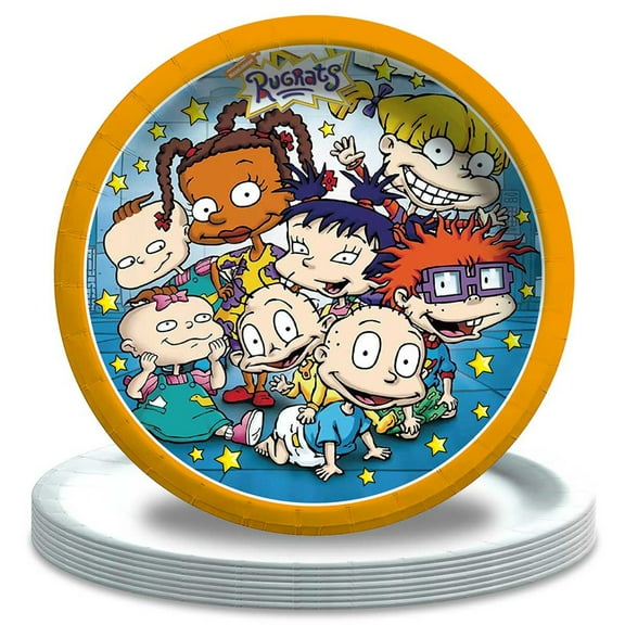 Rugrats Paper Plates Birthday Decorations Party Supplies Tableware Disposable Dinnerware
