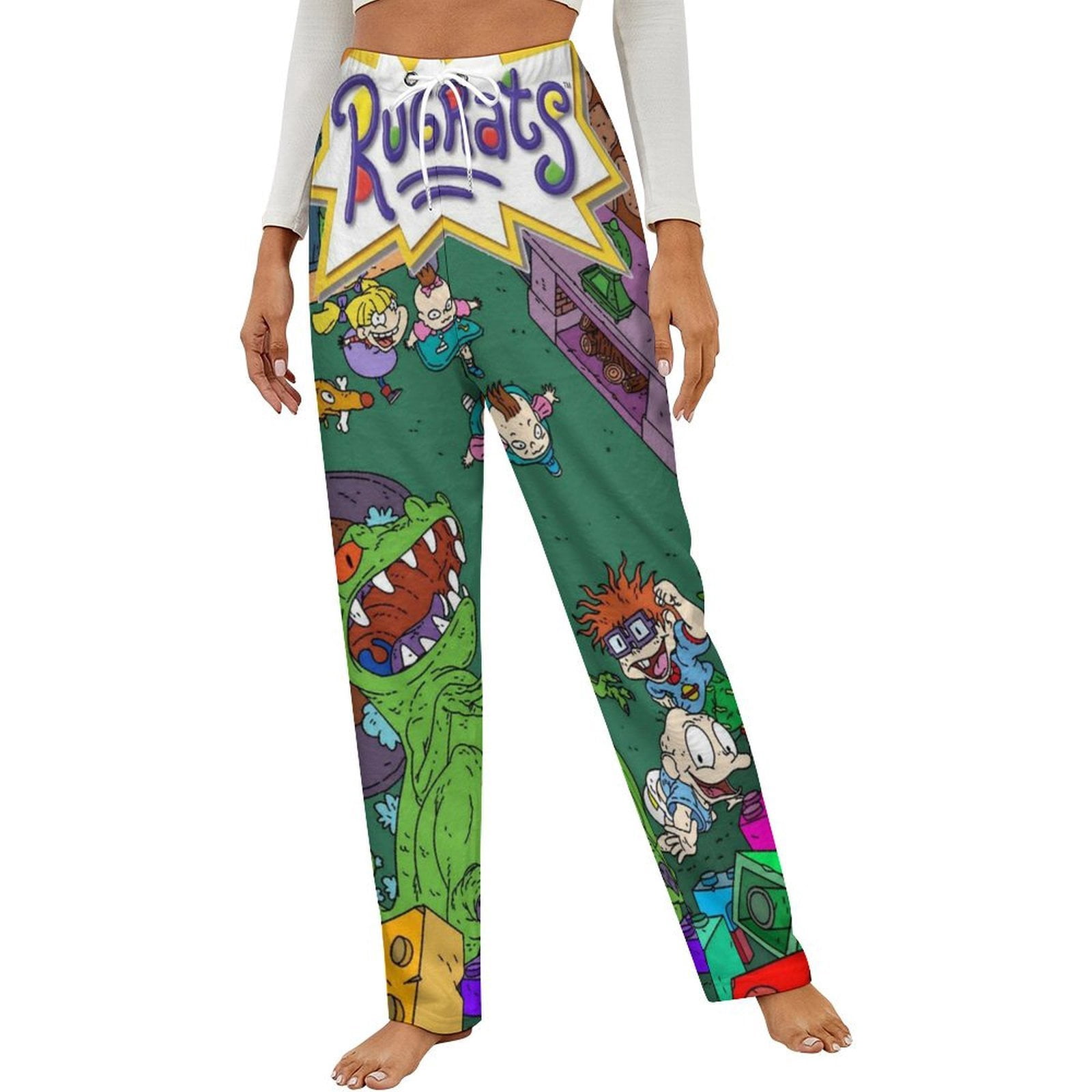 Rugrats Poster Flannel Women's Pajama Pants Bottoms Sleepwear Home ...