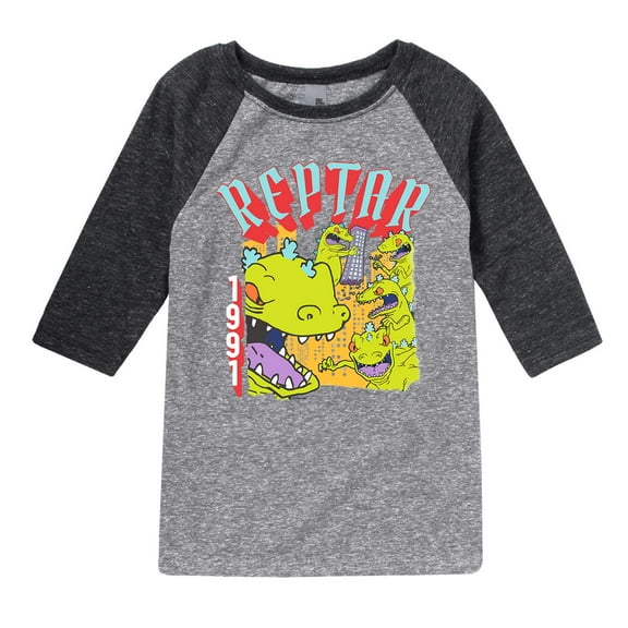 Rugrats - Reptar 1991 - Toddler And Youth Raglan Graphic T-Shirt