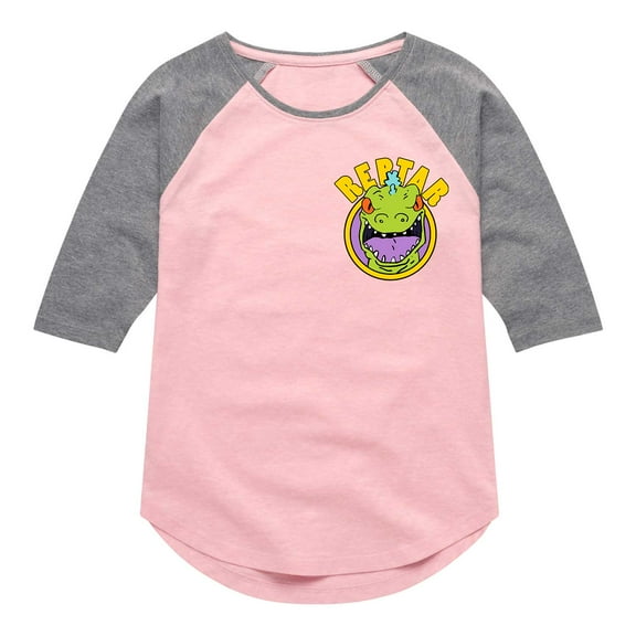 Rugrats - Reptar Anorak - Toddler And Youth Girls Raglan Graphic T-Shirt