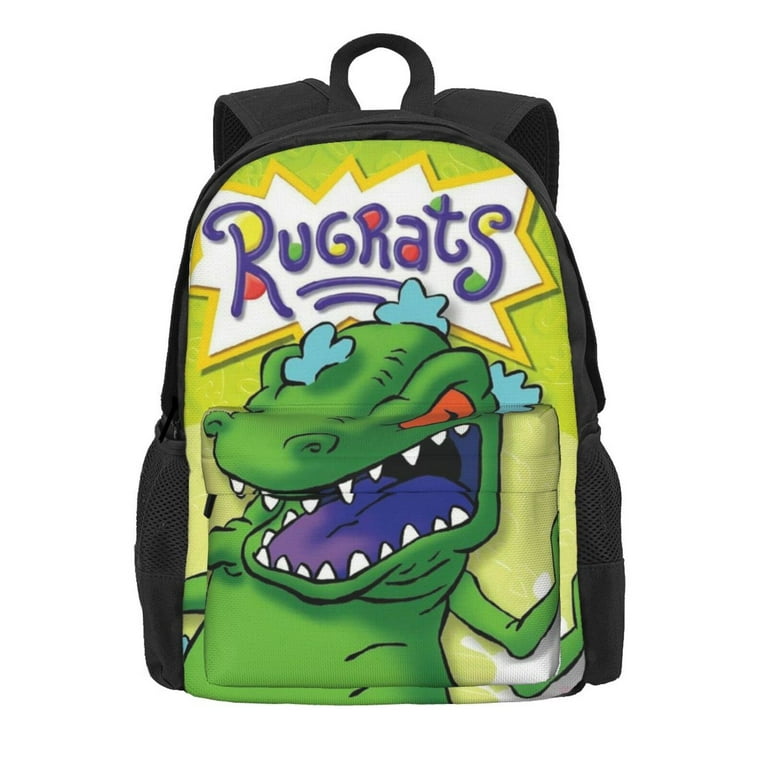 Rugrats Reptar Backpack Lightweight Daypack Large Capacity School Bag Bookbag Satchel Shoulders Travel Bag Knapsack Rucksack