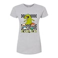 thumbnail image 1 of Rugrats - Reptar Checkers - Juniors Fitted Graphic T-Shirt, 1 of 6