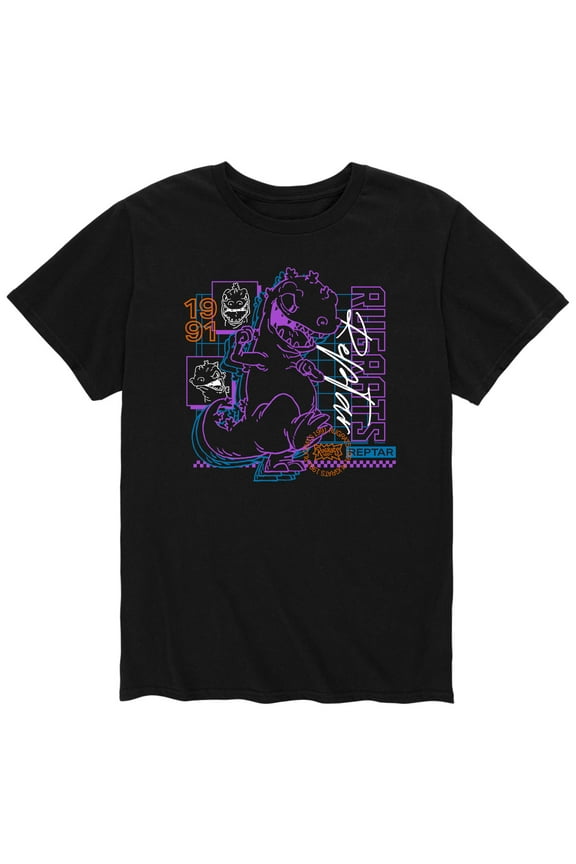 - Reptar Grid - Men's Short Sleeve Graphic T-Shirt