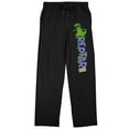 thumbnail image 1 of Rugrats Reptar Logo Men's Black Sleep Pajama Pants, 1 of 3
