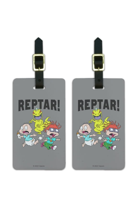 Rugrats Reptar! Luggage ID Tags Suitcase Carry-On Cards - Set of 2