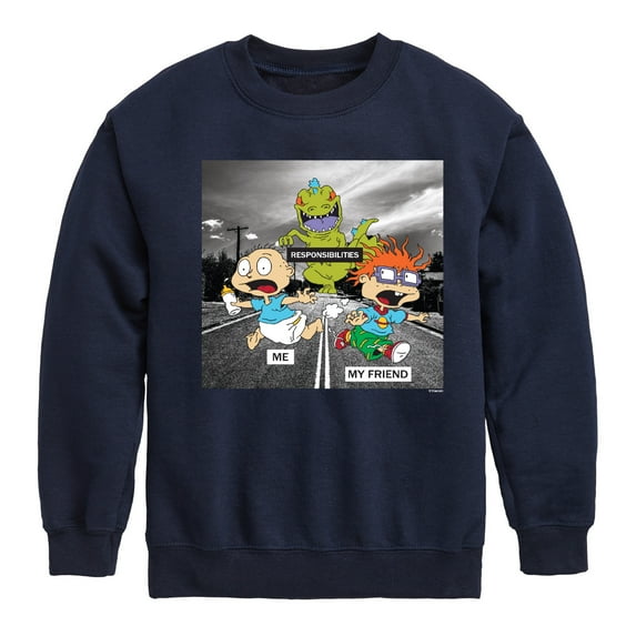 Rugrats - Reptar Meme - Toddler & Youth Crewneck Fleece Sweatshirt