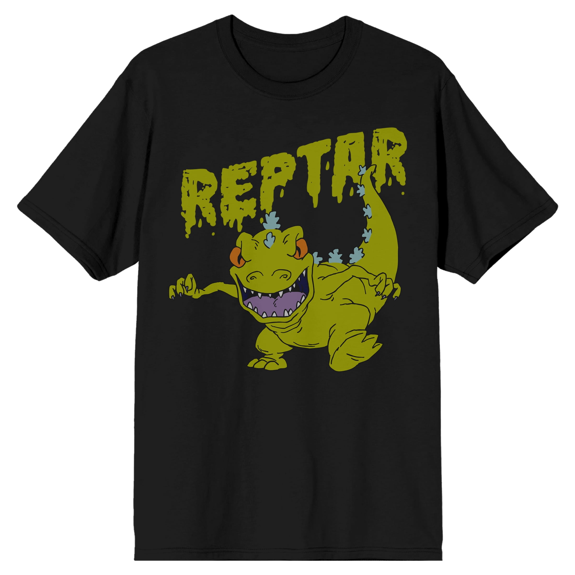 Rugrats Reptar Rampage Men's Black T-shirt-XS - Walmart.com