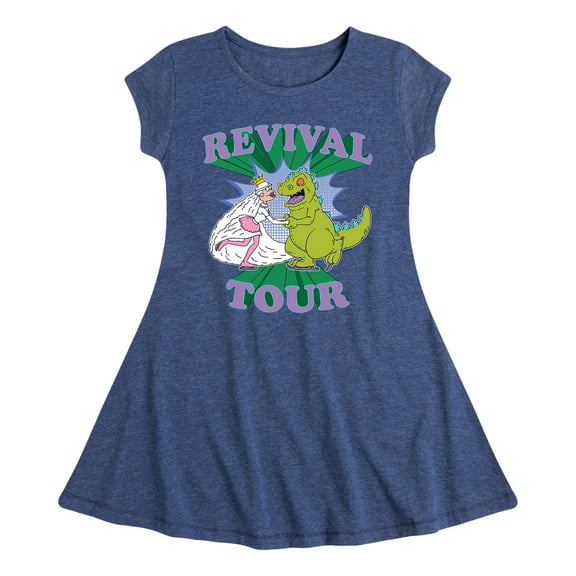 Rugrats - Reptar Revival Tour - Toddler And Youth Girls Fit And Flare Dress