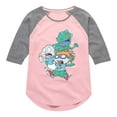 thumbnail image 1 of Rugrats - Reptar Roar - Toddler And Youth Girls Raglan Graphic T-Shirt, 1 of 5