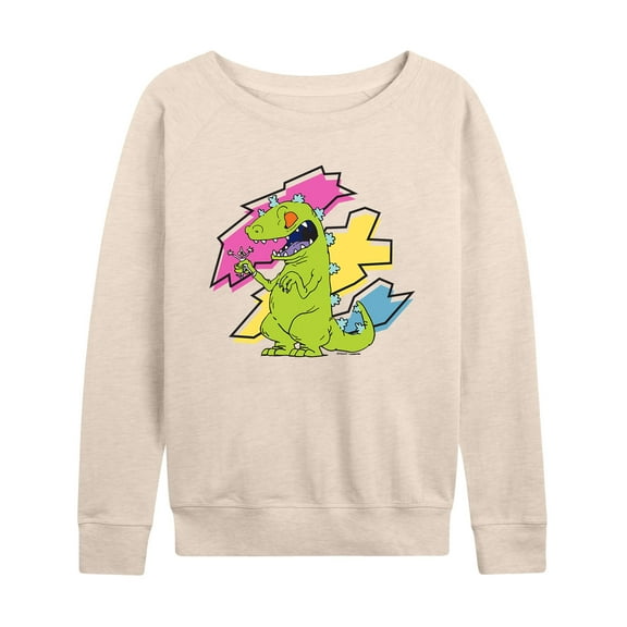 Rugrats - Reptar Shreds - Women's Lightweight French Terry Long Sleeve Shirt