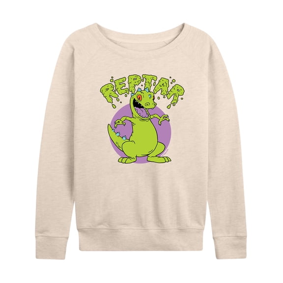 Rugrats - Reptar Slime - Women's Lightweight French Terry Long Sleeve Shirt