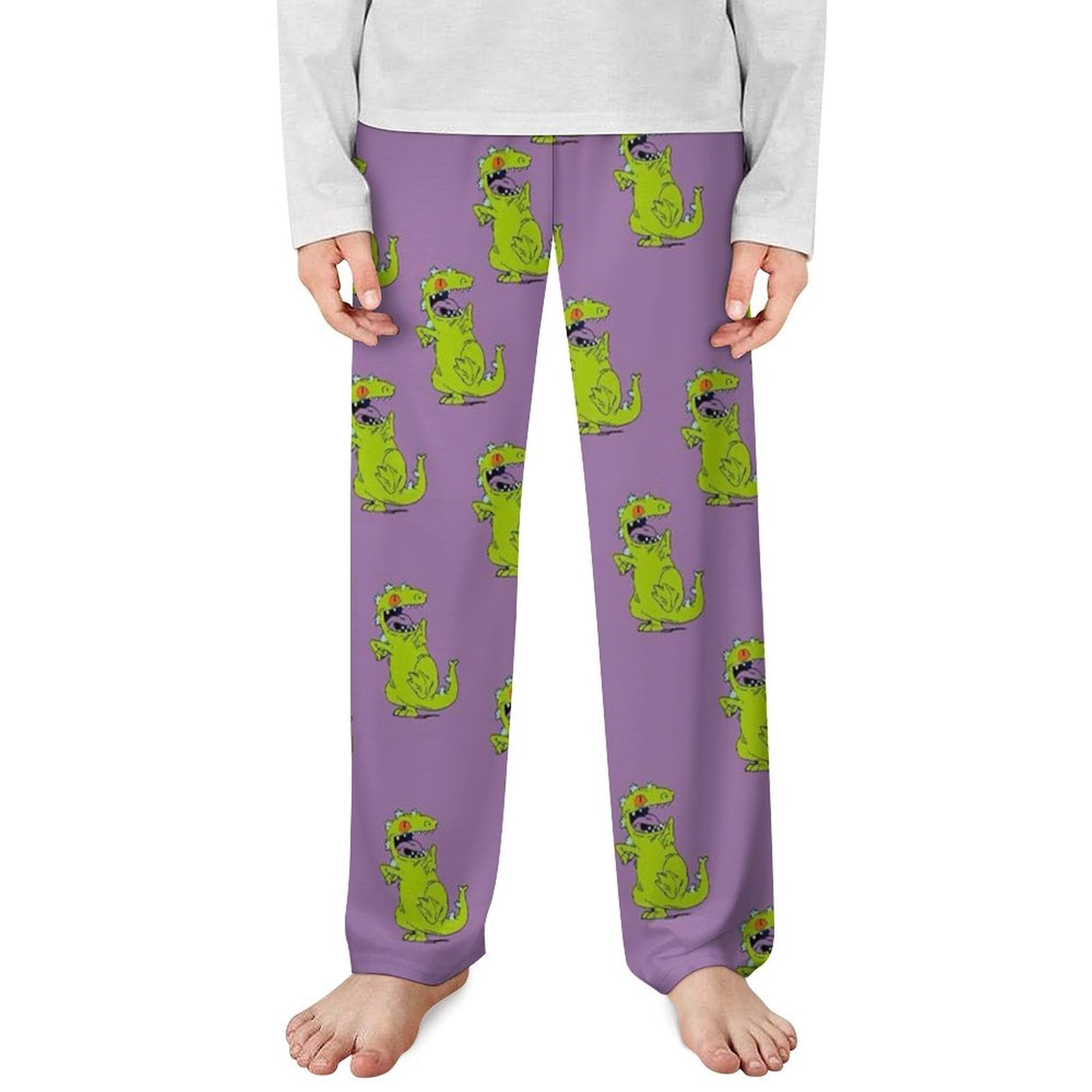 Rugrats Reptar Soft Pajamas For Kids Comfy Cozy Lounge Straight Leg ...