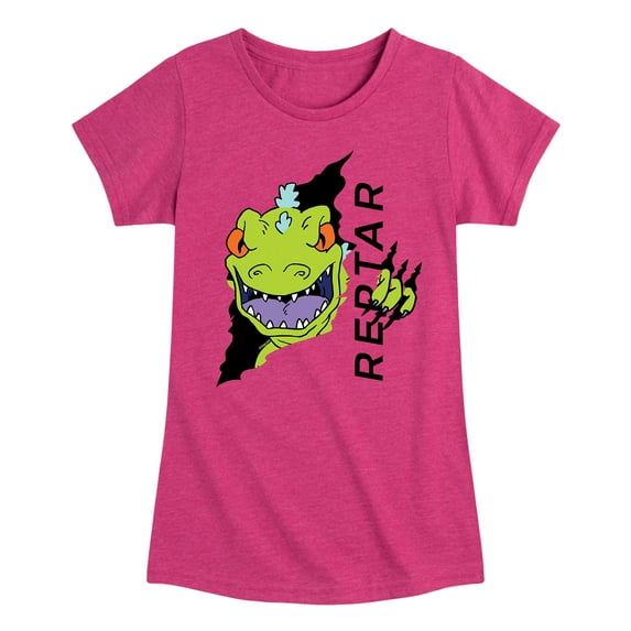 Rugrats - Reptar Tear - Toddler And Youth Girls Short Sleeve Graphic T-Shirt