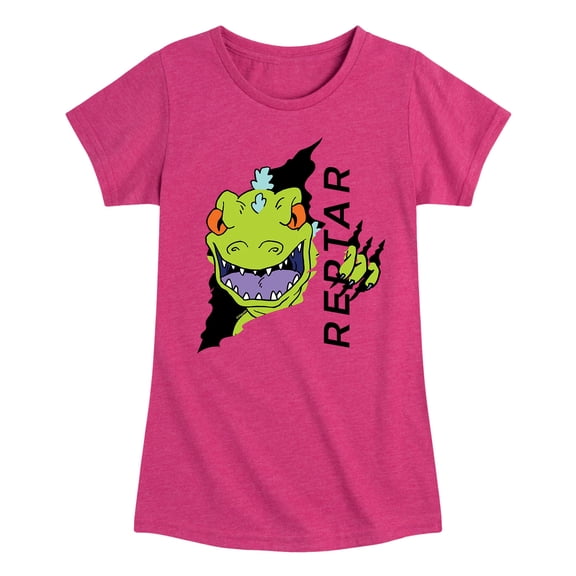 Rugrats - Reptar Tear - Toddler And Youth Girls Short Sleeve Graphic T-Shirt