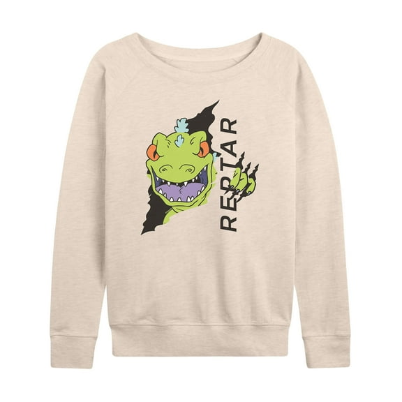 Rugrats - Reptar Tear - Women's Lightweight French Terry Long Sleeve Shirt