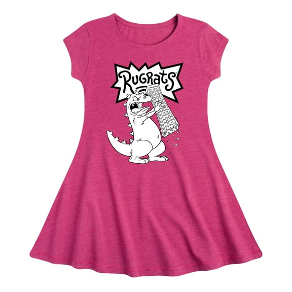 Rugrats - Reptar Tokyo - Toddler & Youth Girls Fit & Flare Dress