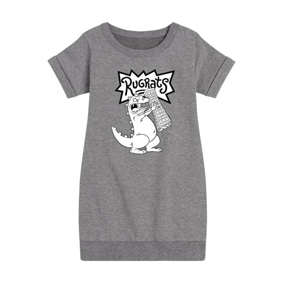Rugrats - Reptar Tokyo - Toddler & Youth Girls Fleece Dress