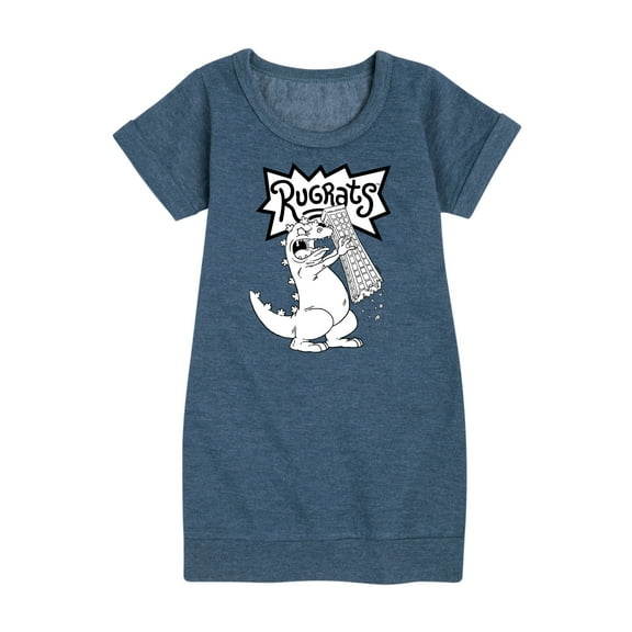 Rugrats - Reptar Tokyo - Toddler & Youth Girls Fleece Dress