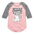 thumbnail image 1 of Rugrats - Reptar Tokyo - Toddler & Youth Girls Raglan Graphic T-Shirt, 1 of 6