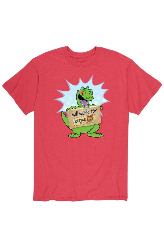 - Reptar Work - Men's Short Sleeve Graphic T-Shirt