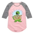 thumbnail image 1 of Rugrats - Reptar Work - Toddler And Youth Girls Raglan Graphic T-Shirt, 1 of 4