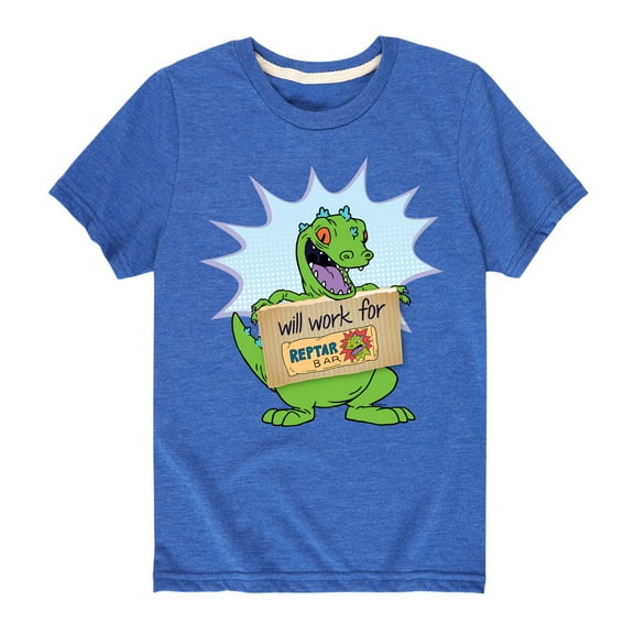 Rugrats - Reptar Work - Toddler And Youth Short Sleeve Graphic T-Shirt