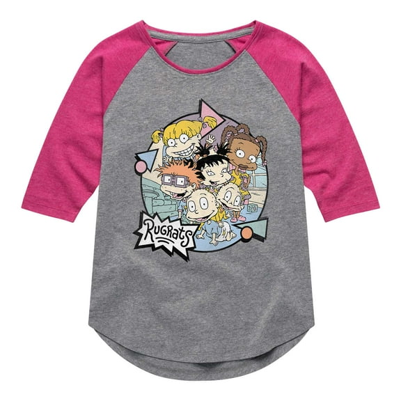 Rugrats - Retro - Toddler And Youth Girls Raglan Graphic T-Shirt