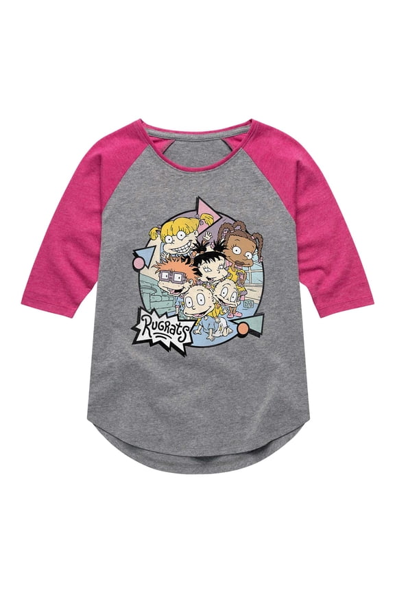 - Retro - Toddler And Youth Girls Raglan Graphic T-Shirt