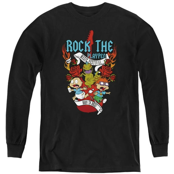 Rugrats Rock The Playpen Music Festival Youth Long Sleeve T shirt