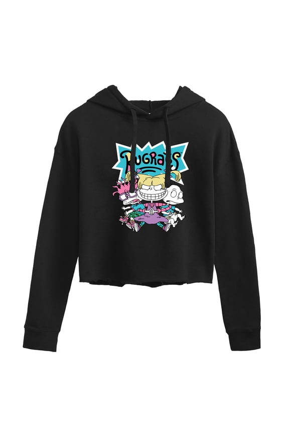 - Rugrat Squad - Juniors Cropped Pullover Hoodie