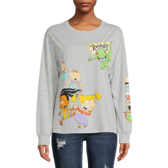 Rugrats Run Juniors' Long Sleeve T-Shirt
