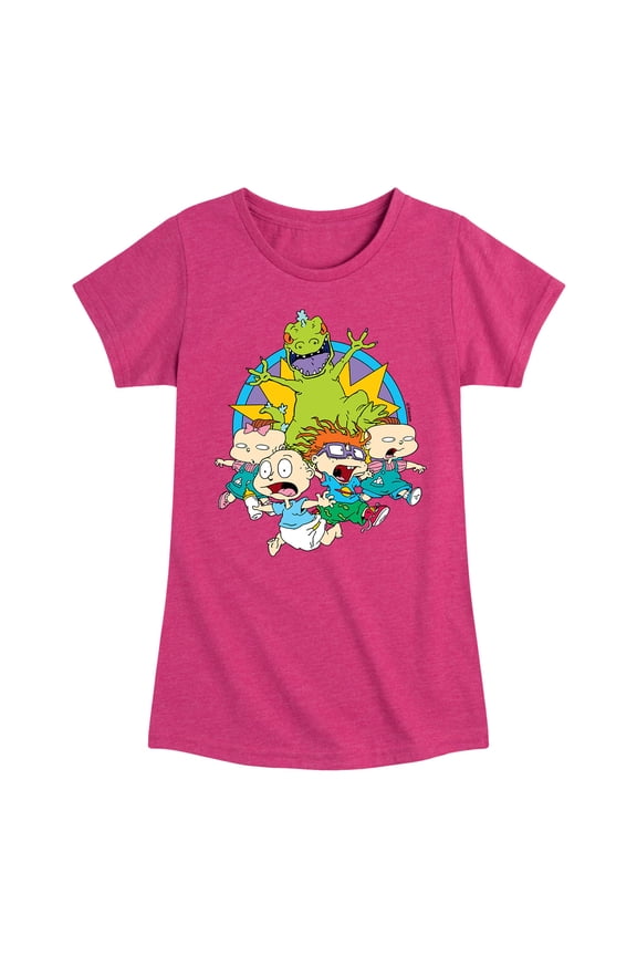 - Running from Reptar - Toddler And Youth Girls Short Sleeve Graphic T-Shirt