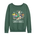 thumbnail image 1 of Rugrats - Santa Babies - Women's Lightweight French Terry Long Sleeve Shirt, 1 of 6