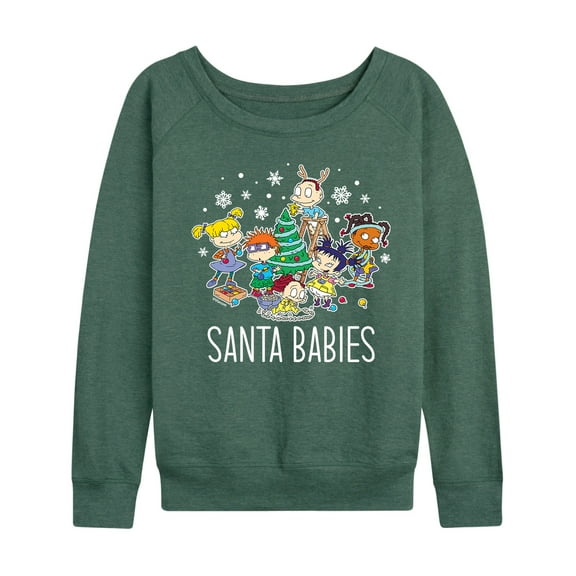 Rugrats - Santa Babies - Women's Lightweight French Terry Long Sleeve Shirt