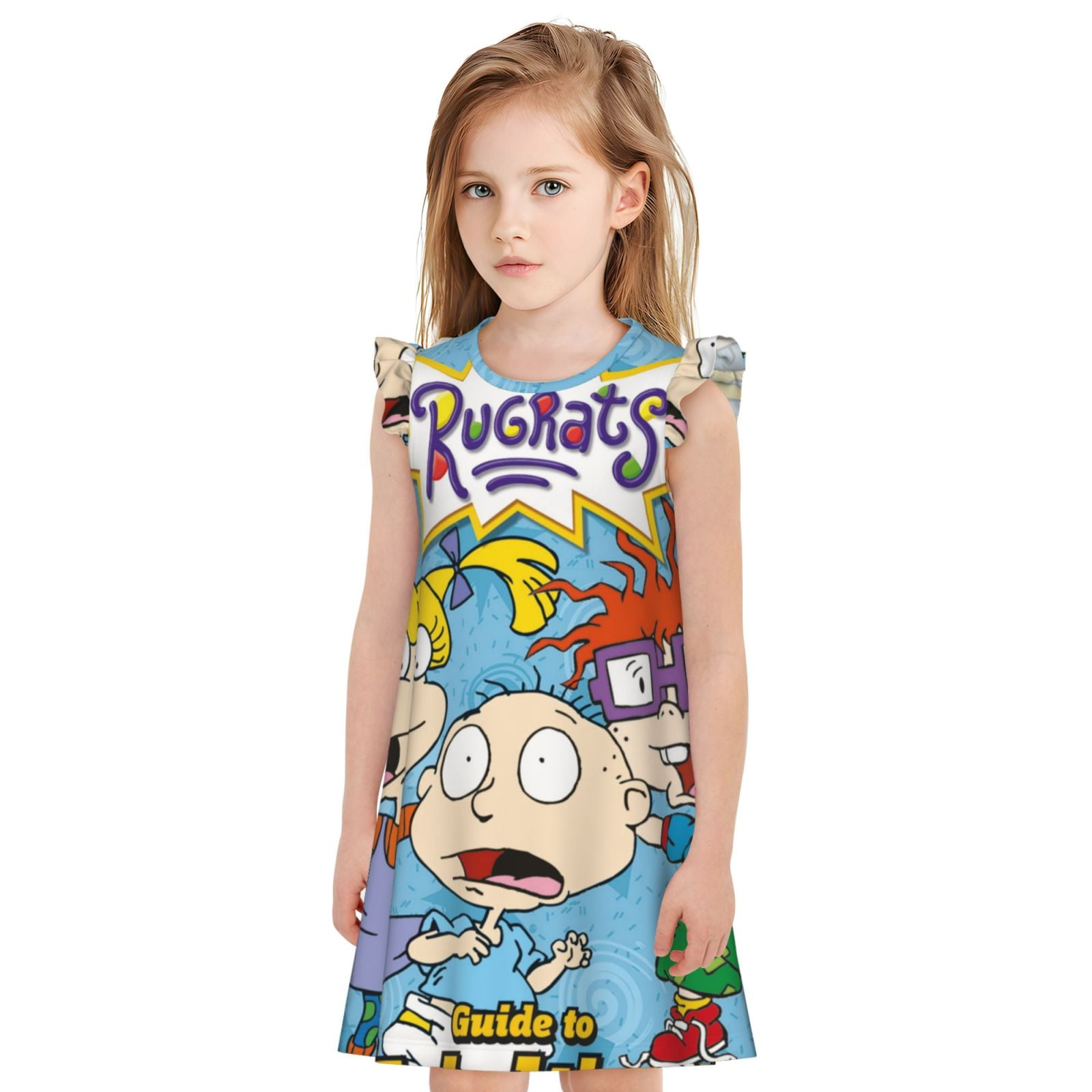 Rugrats Season Girl's Nightgowns Pajamas Dress Soft Children Nightdress ...