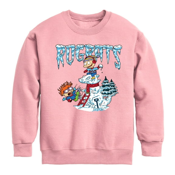 Rugrats - Snowball Fight - Toddler & Youth Crewneck Fleece Sweatshirt