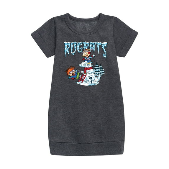 Rugrats - Snowball Fight - Toddler & Youth Girls Fleece Dress