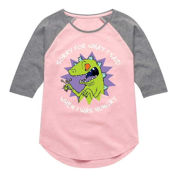 Rugrats - Sorry for What I Said - Toddler And Youth Girls Raglan Graphic T-Shirt