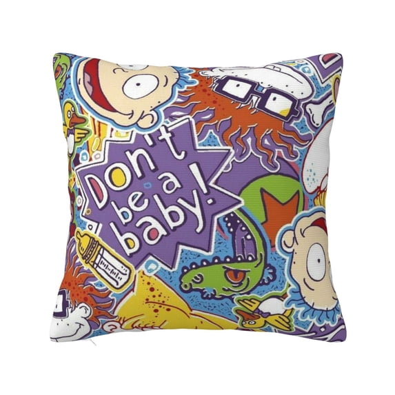 Rugrats Square Pillow Case Pillow Holder Soft Decorative Pillow Sham Cushion Cases Pillowcase 22"X22"
