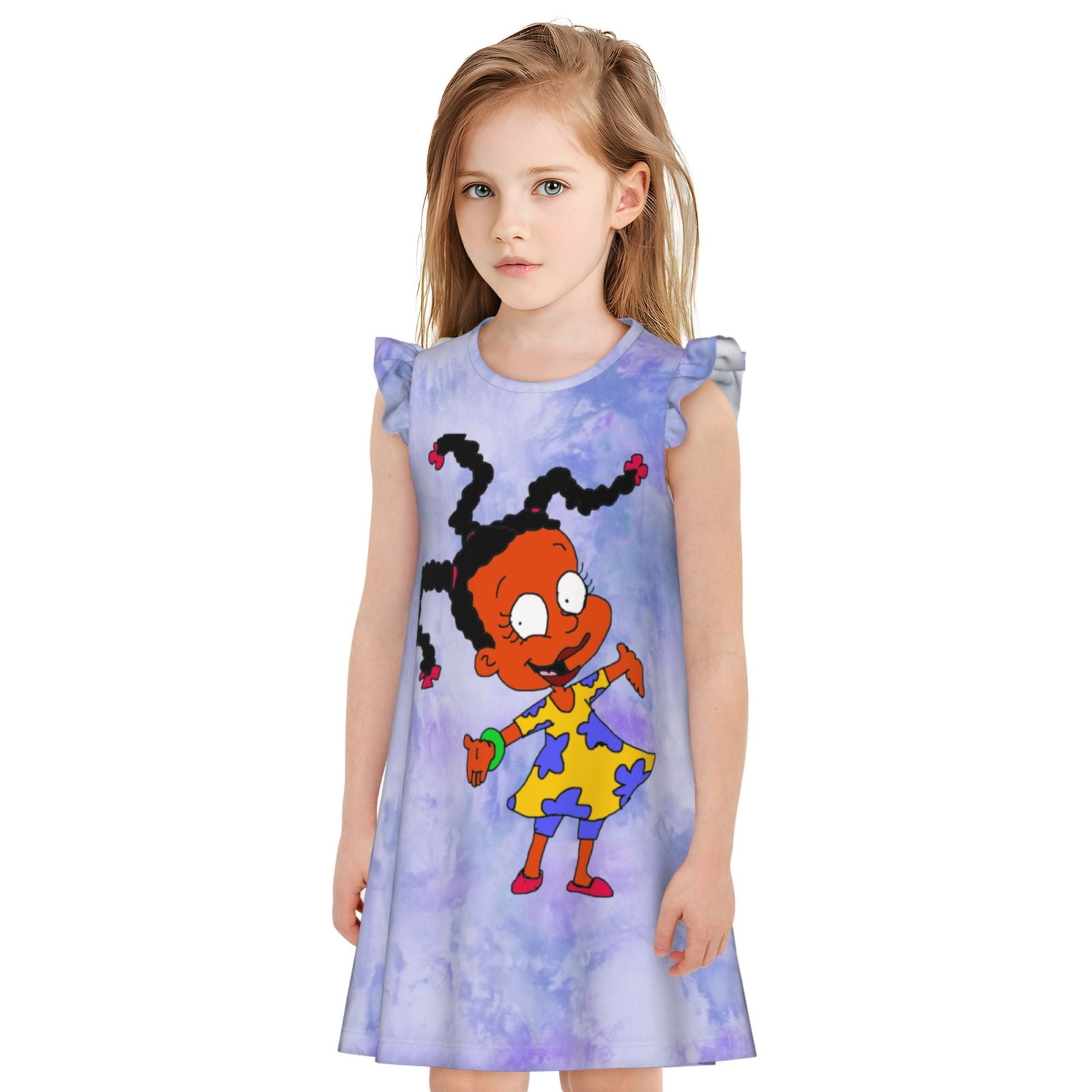 Rugrats Susie Carmichael Girl's Nightgowns Pajamas Dress Soft Children ...