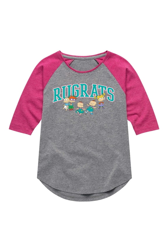 - Team - Toddler And Youth Girls Raglan Graphic T-Shirt