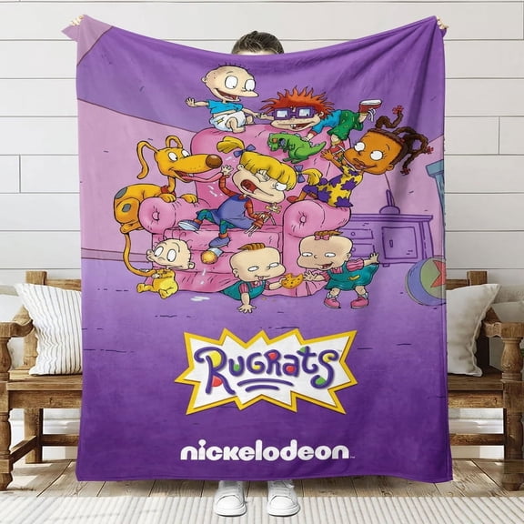 Rugrats Throw Blanket Gifts for Fans Lover Girls Boys Women Present Hoodie Him Bed 50"x60"