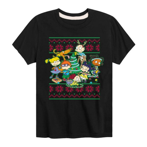 Rugrats - Toddler And Youth Christmas Short Sleeve Graphic T-Shirts