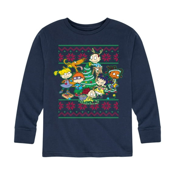 Rugrats - Toddler And Youth Holiday Long Sleeve Graphic T-Shirts