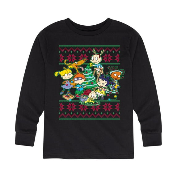 Rugrats - Toddler And Youth Holiday Long Sleeve Graphic T-Shirts