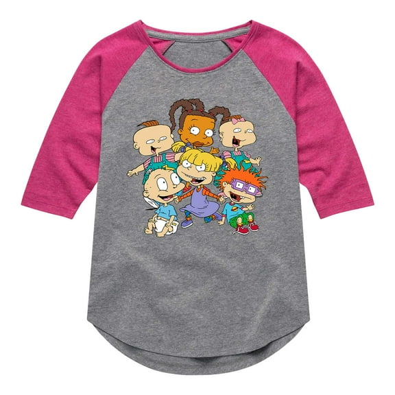 Rugrats - Together - Toddler And Youth Girls Raglan Graphic T-Shirt
