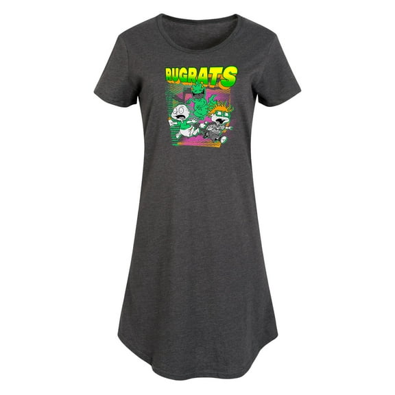 Rugrats - Tommy And Chuckie Running From Reptar - Women's Any Way Dress