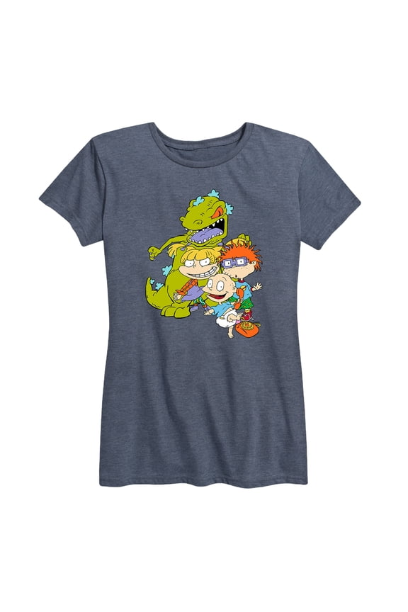 - Tommy, Chuckie, Angelica, And Reptar- Women's Short Sleeve Graphic T-Shirt